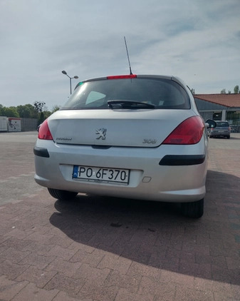 Peugeot 308 cena 12950 przebieg: 170000, rok produkcji 2010 z Poznań małe 121